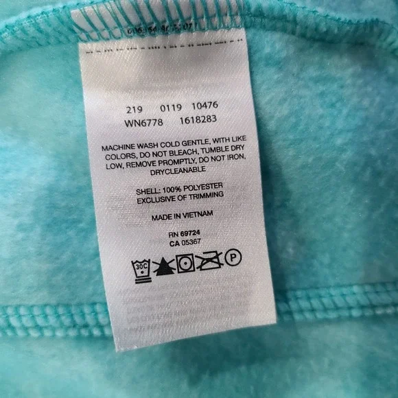 Columbia Full‎ Zip Fleece Jacket Kids 18-24 Months Aqua Teal Casual - Picture 10 of 10